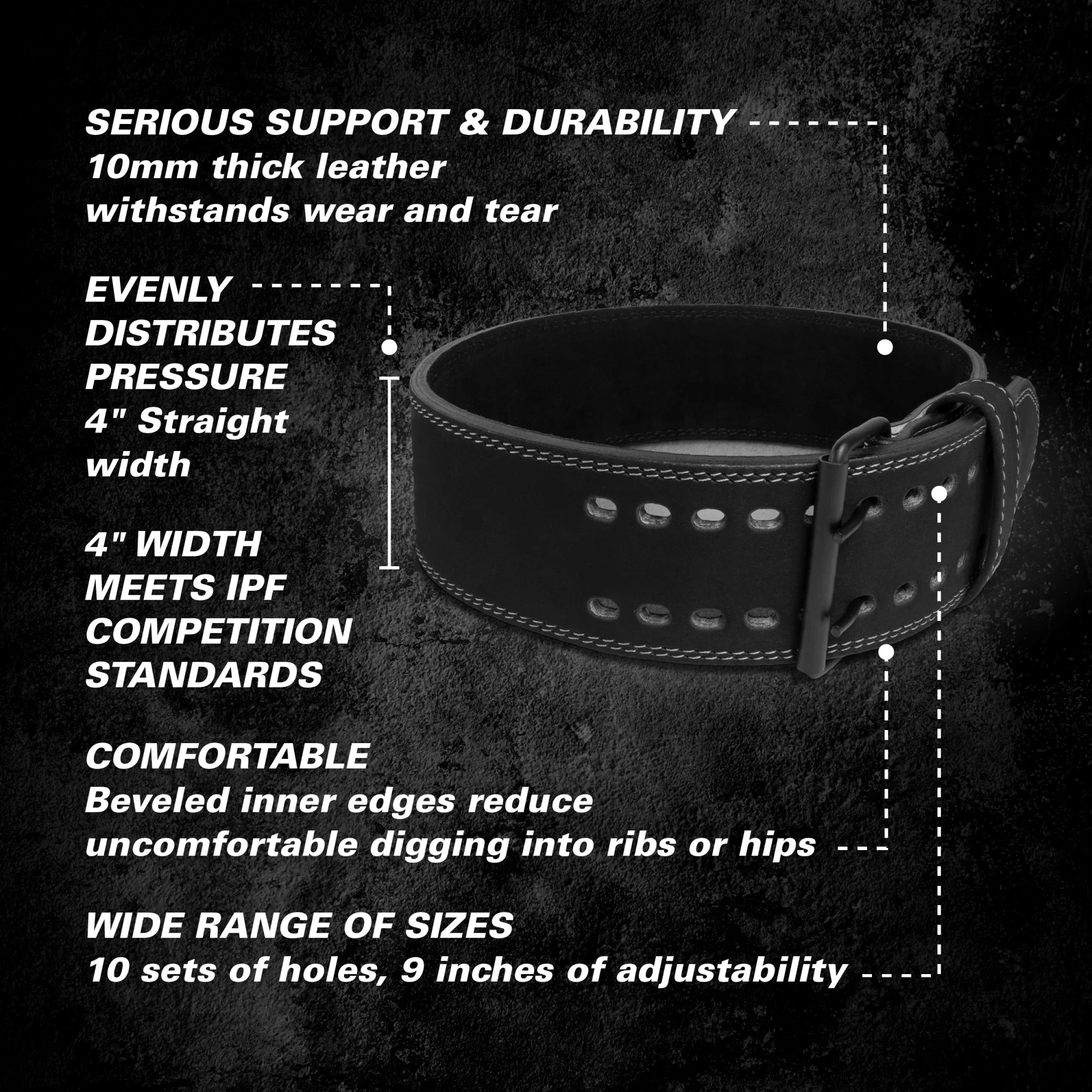 Powerlifting Belt 10MM - Image 6